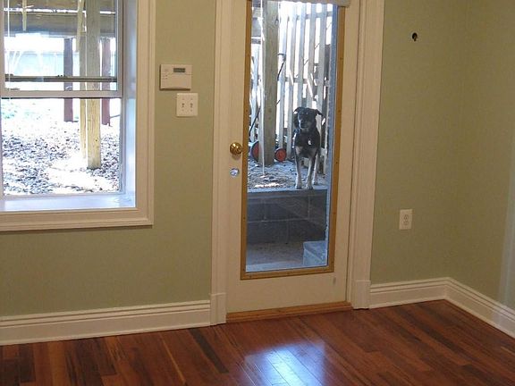 Bedroom and door to back yard