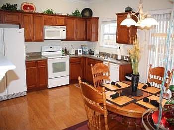 Plenty of counter and cabinet space for all your kitchen needs! 