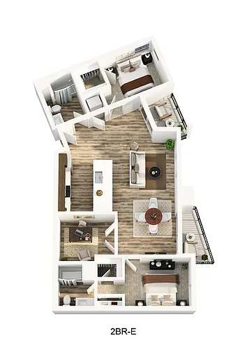 Floor plan 2br-e