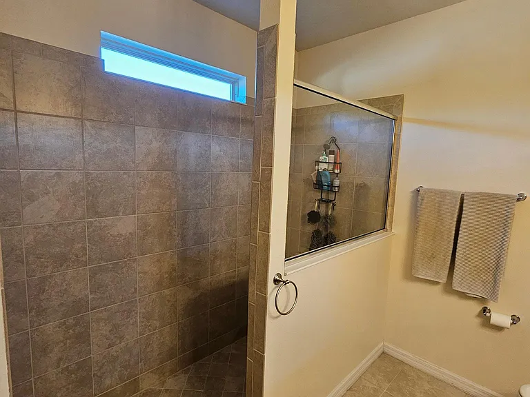 Master Bathroom with Giant Walk-In Shower