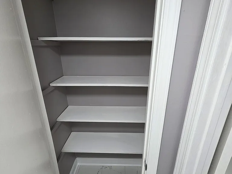 Master bath linen closet