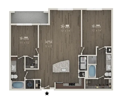 Floor plan B2