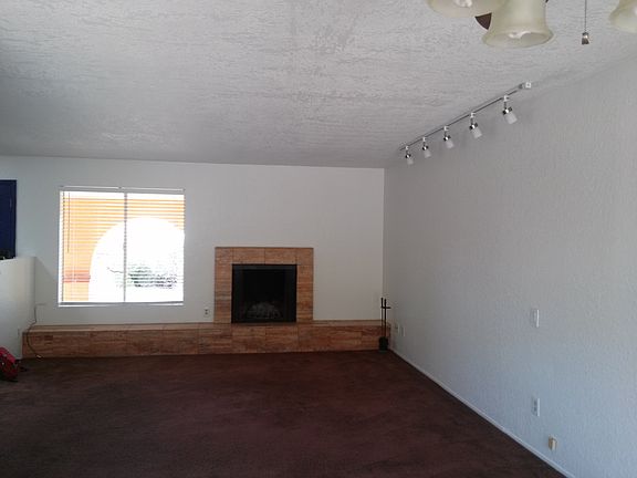 Living room with fireplace