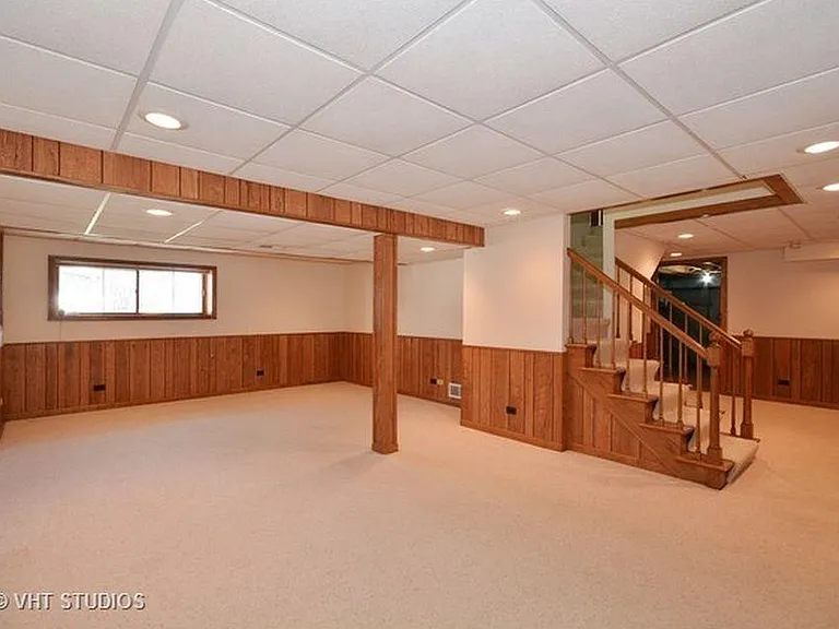 open spacious finished basement