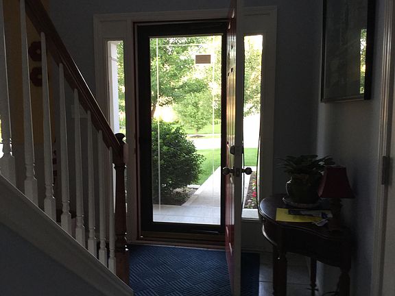 Looking out front door