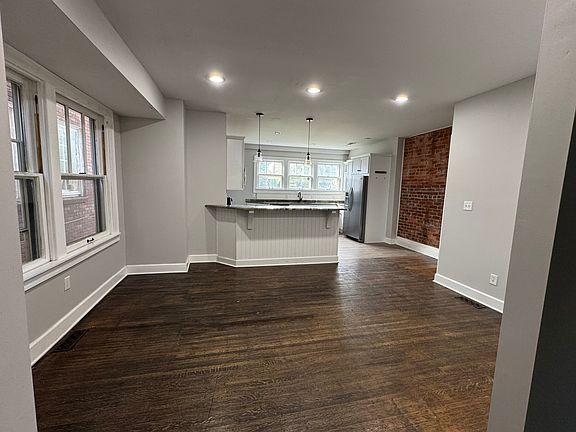 Dining room looking into kitchen