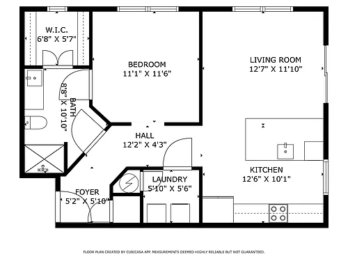 Floor plan A1 with yard
