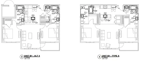 Floor plan 2 Bedrooms 2 Baths B1