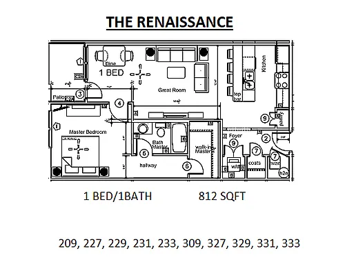 Floor plan The Renaissance