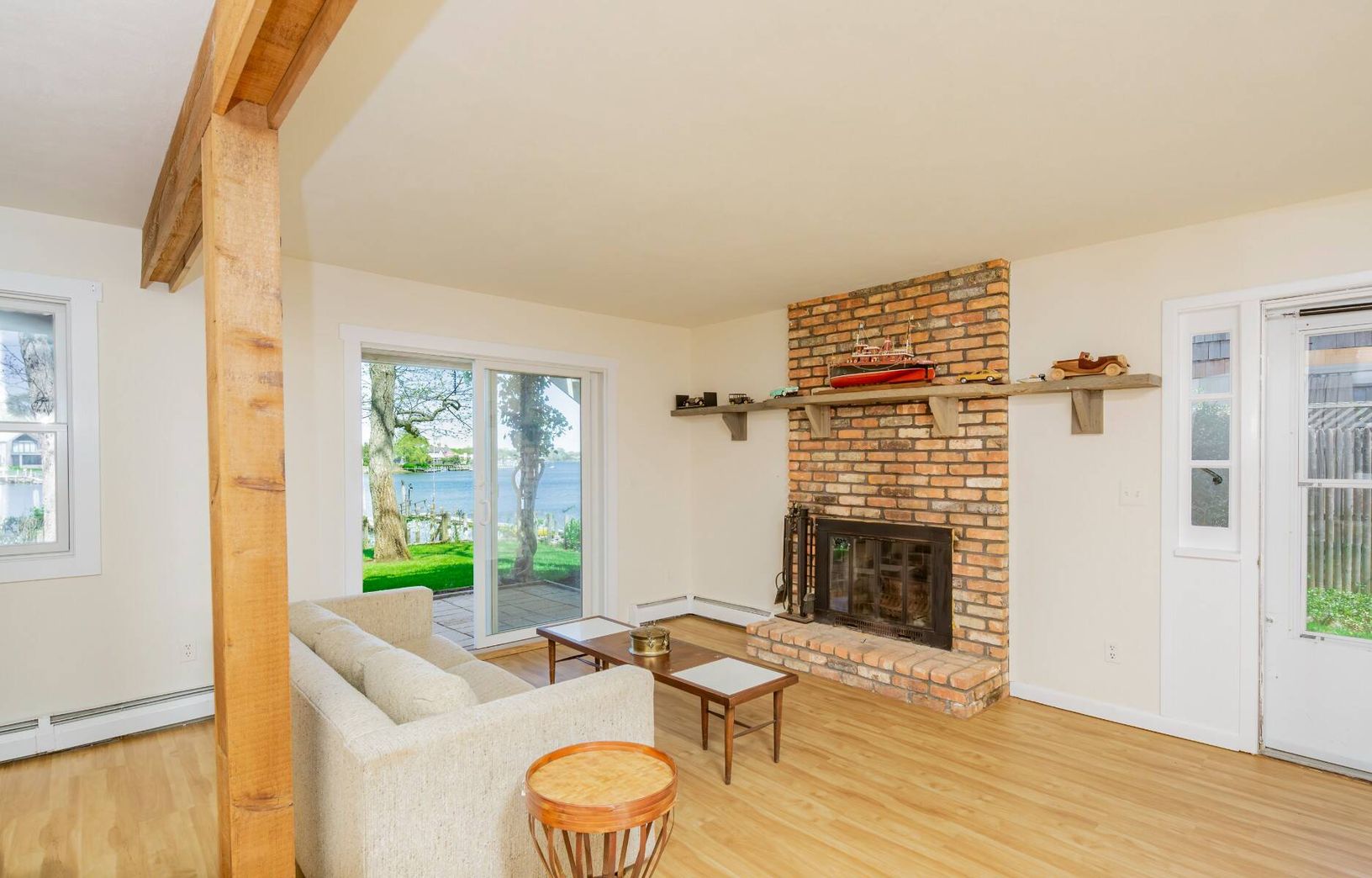  Fireplace and Sliding Doors to Patio
