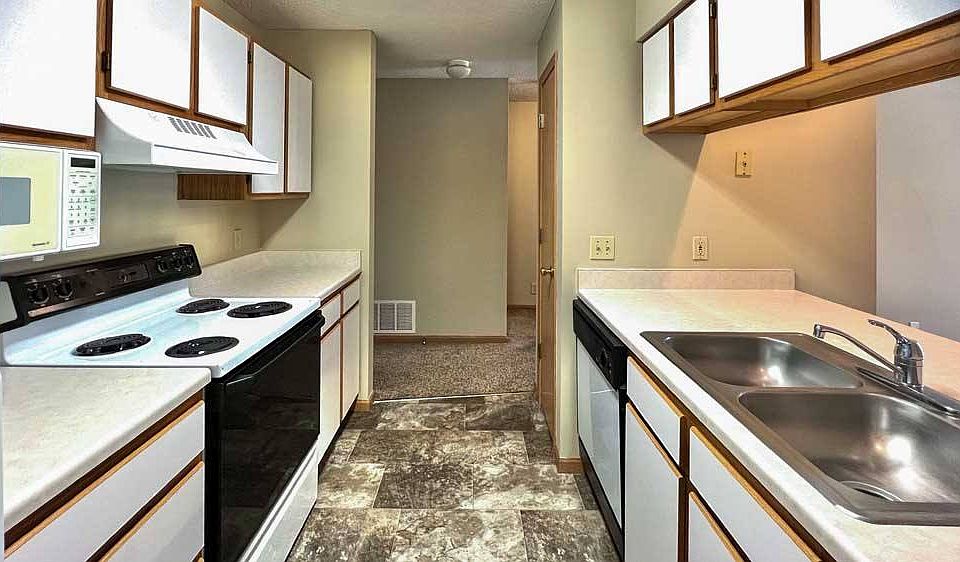 Our kitchens have tons of upper and lower cabinet storage.