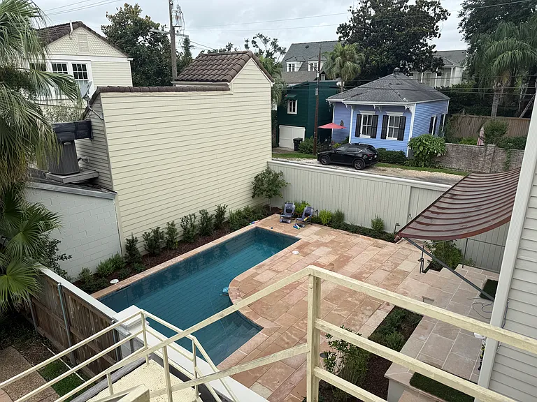 Right neighbor backyard view