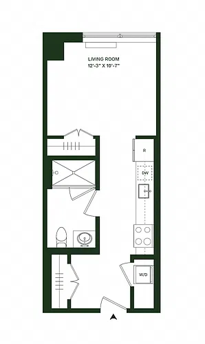 Floor plan Residence 10 - Studio 1BA