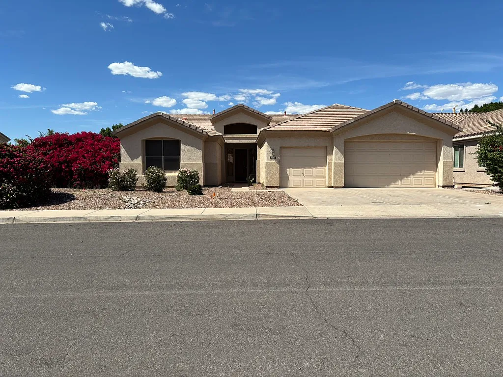 House front street View #2 (desert landscaping for easy maintenance) - 2120 E Flintlock Way