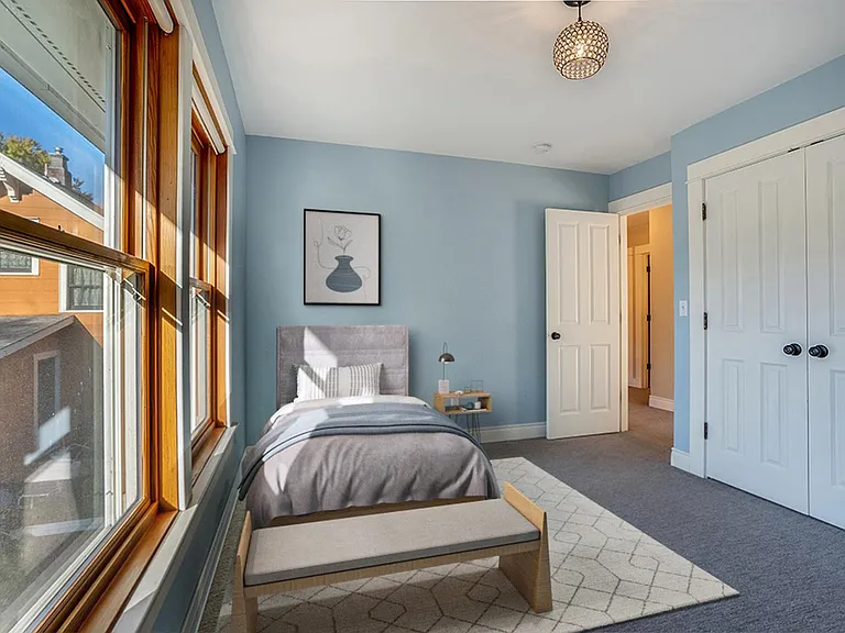 Bedroom 4. This image shows a virtually furnished space. Bedrooms come unfurnished.