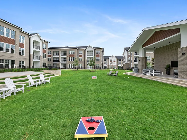 Central Lawn with Cornhole