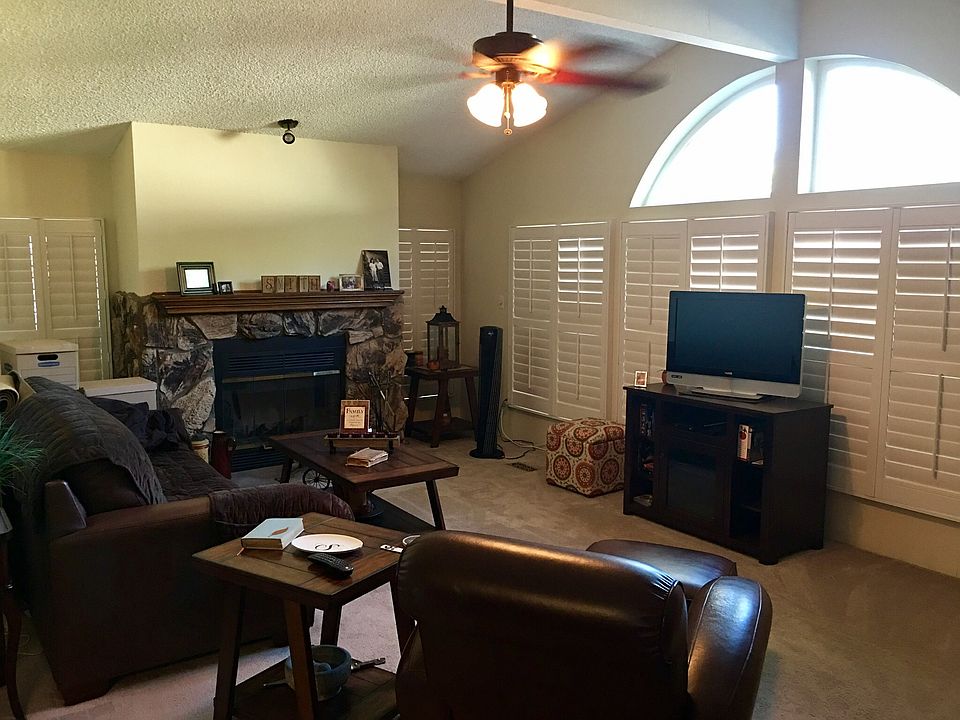 Family room with fireplace