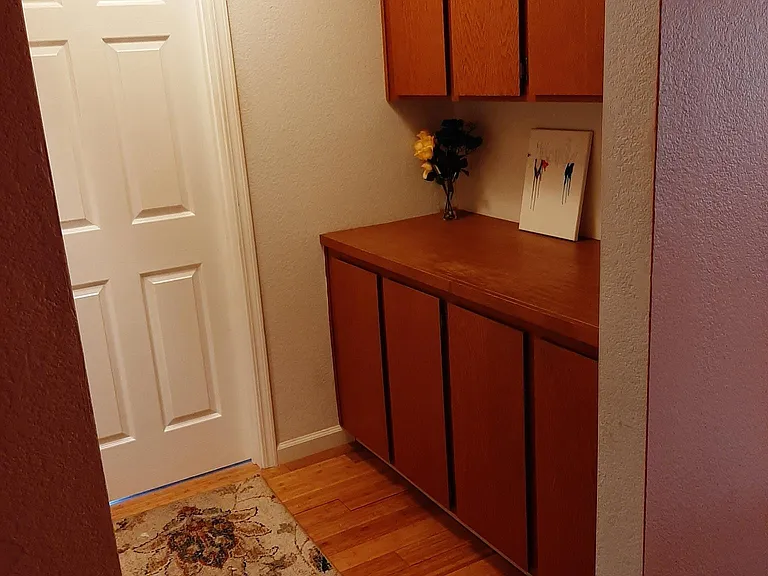 Extra storage across from washer/dryer