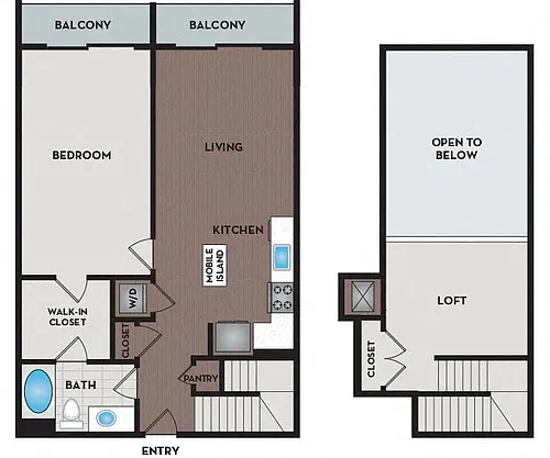 Floor plan A1 Loft to A9 Loft