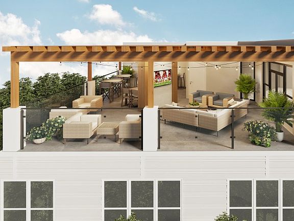 Sprawling Rooftop Terrace with Secluded Alcoves