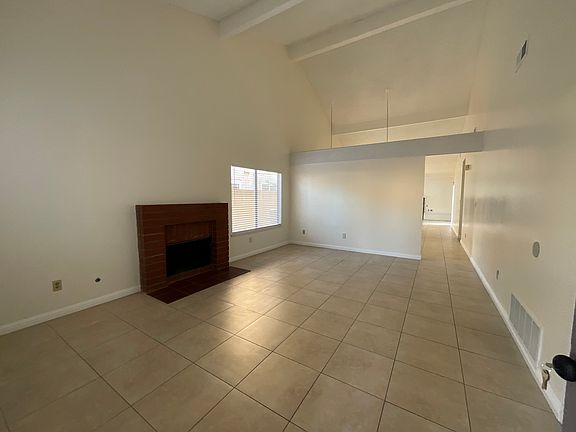 Living room with fire place
