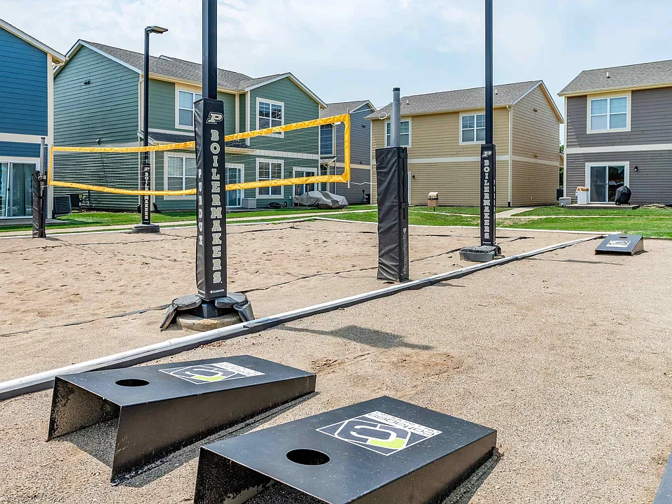 Cornhole and Sand Volleyball Court
