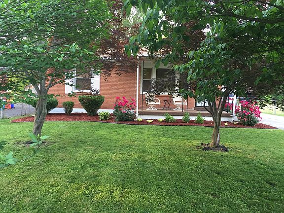 Updated landscaping in front