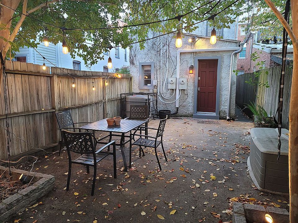 rear apt entry and patio