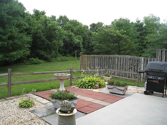 park-like open space in back