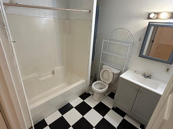 Bathroom with new sink and vanity.