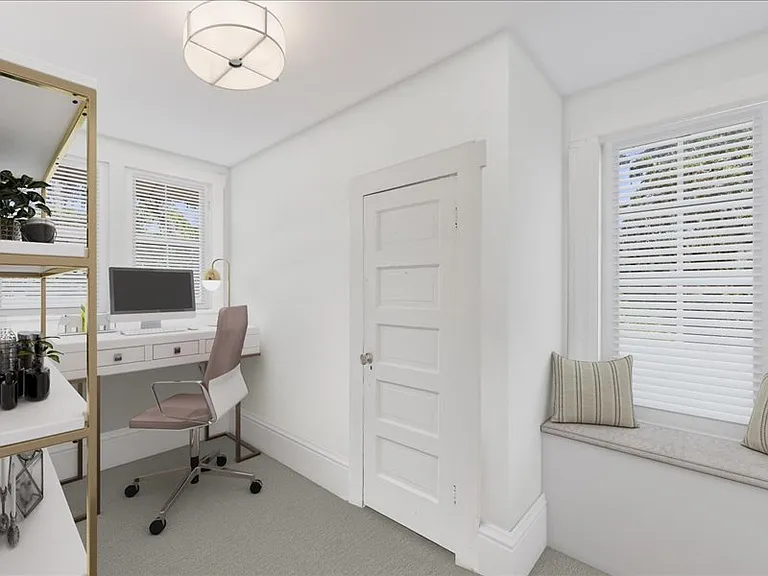Office space with Closet with Rendered Furniture
