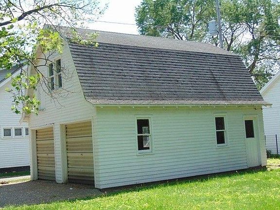 Double stall garage with a loft area for extra storage