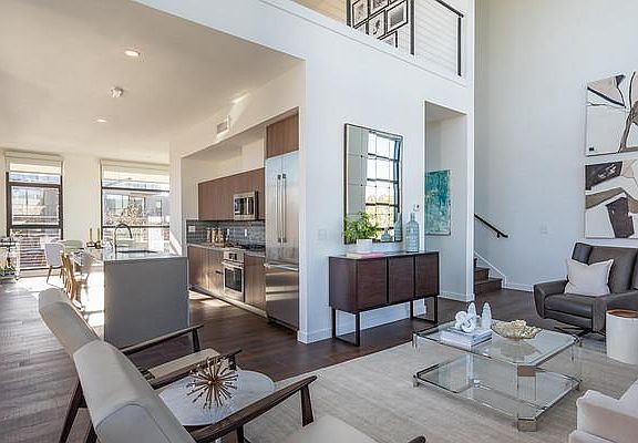 Second floor living/kitchen.