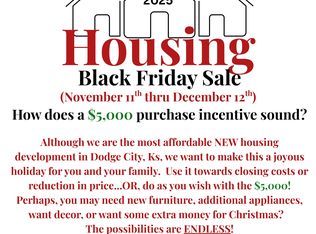 Homes Available Soon, United Village, Dodge City, KS 67801