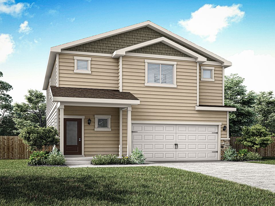 The Platte is a beautiful two story home with siding.