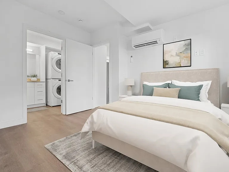 Renovated Package bedroom with hard surface flooring