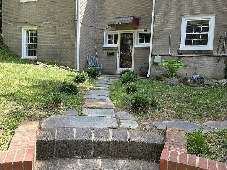 Entrance walkway and yard