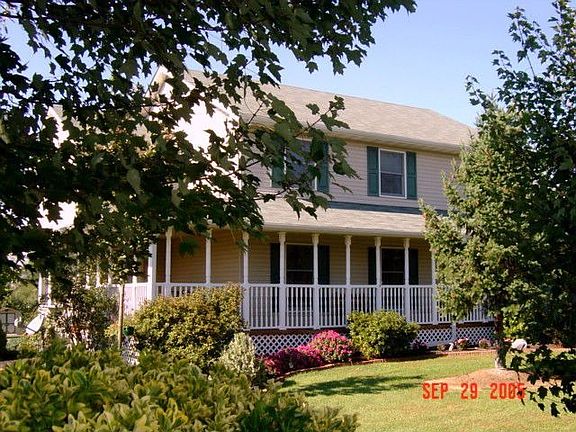 Summer view of porch
