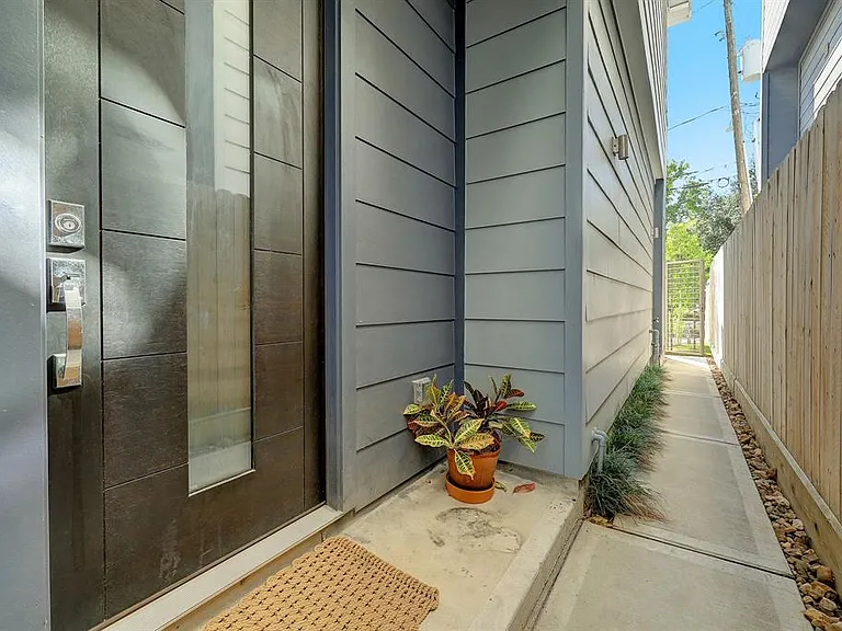 Walkway to front door.