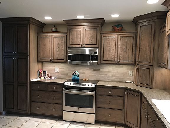 Custom hickory cabinets