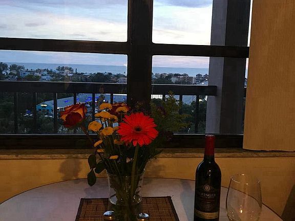 View from Kitchen nook to Gulf of Mexico