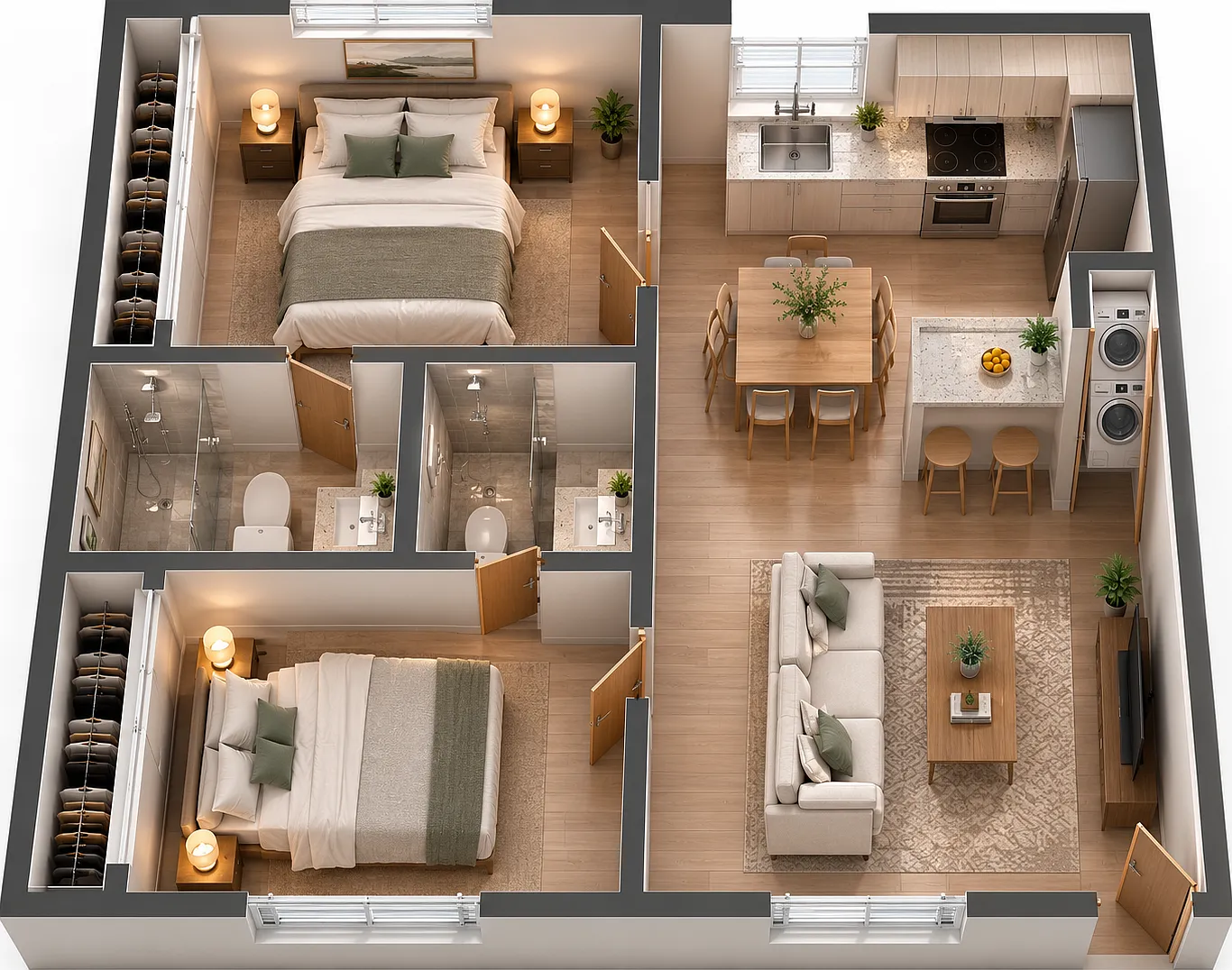 2 bed, 866 sqft, $1,600 — Photo 2