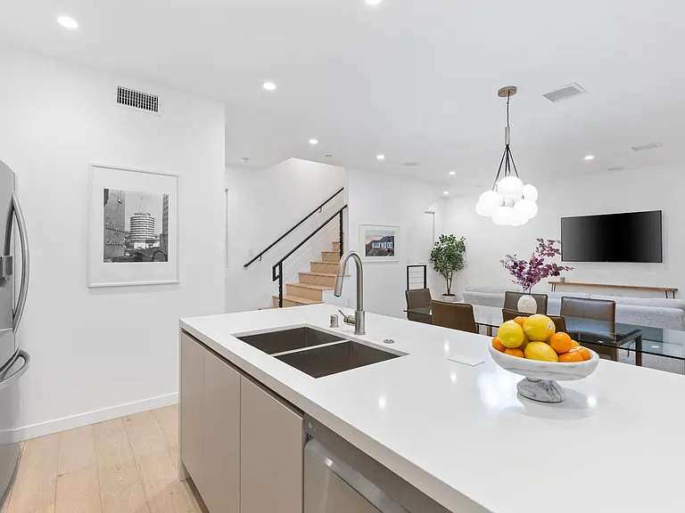 Main level view from the luxury kitchen space