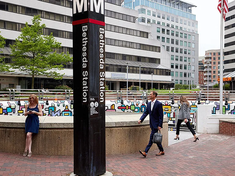 Easy access to Bethesda Metro station