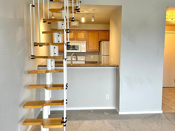 Stairs leading to loft/bedroom