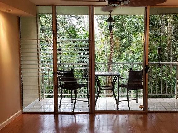 Lanai (Patio) off The Living Room over looking Green Zone & Stream