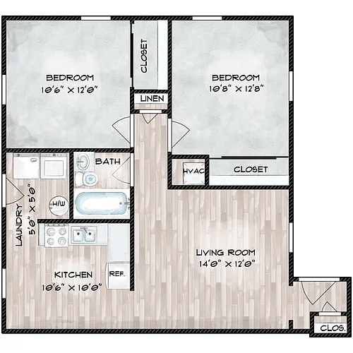 Floor plan The Nash Classic