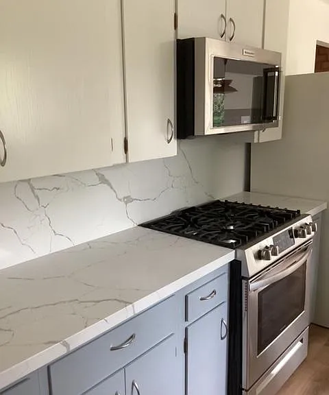 Kitchen with ample storage.