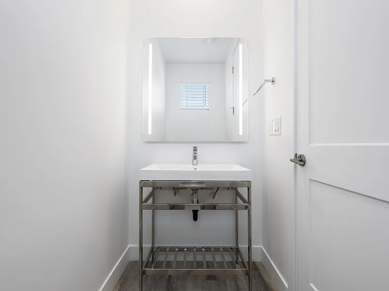 Half bath second floor