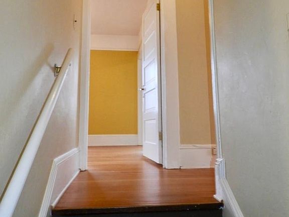 Entering Unit A, the upstairs unit of this duplex